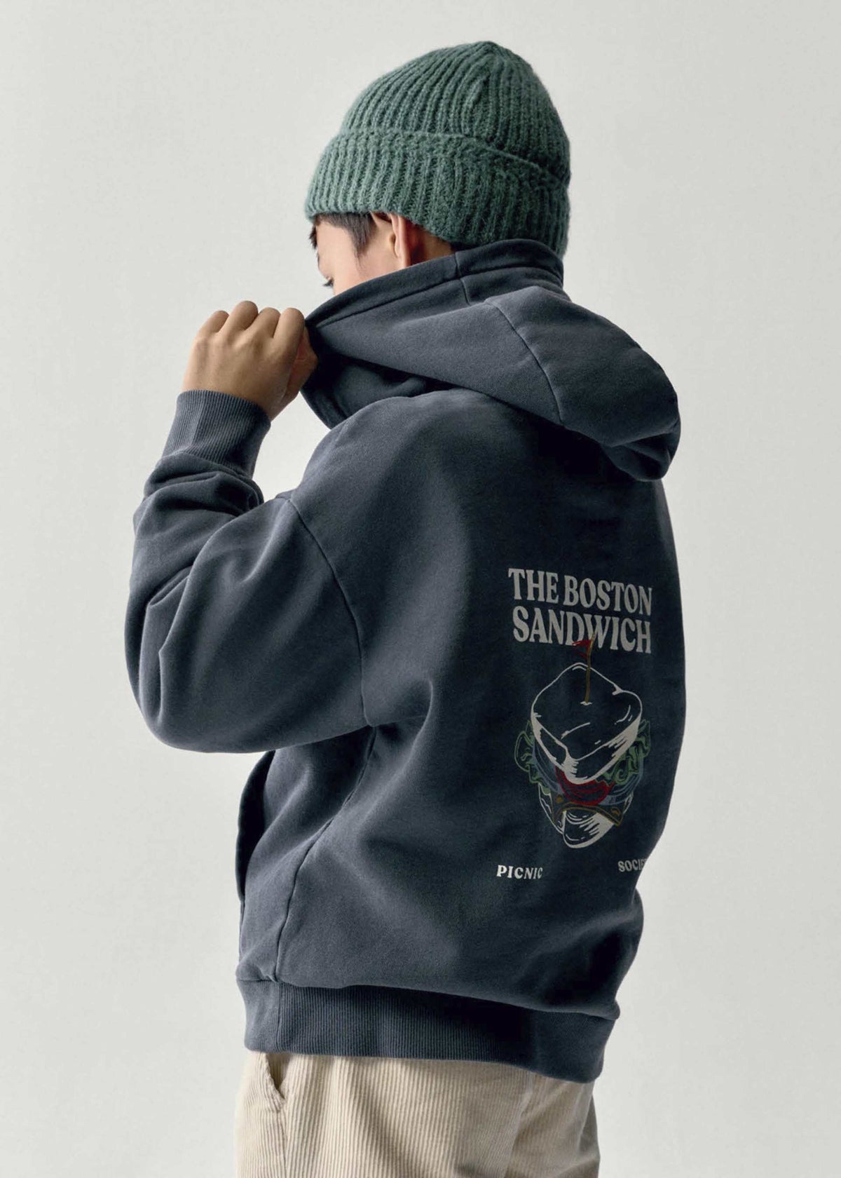Boston Kids printed hooded sweatshirt
