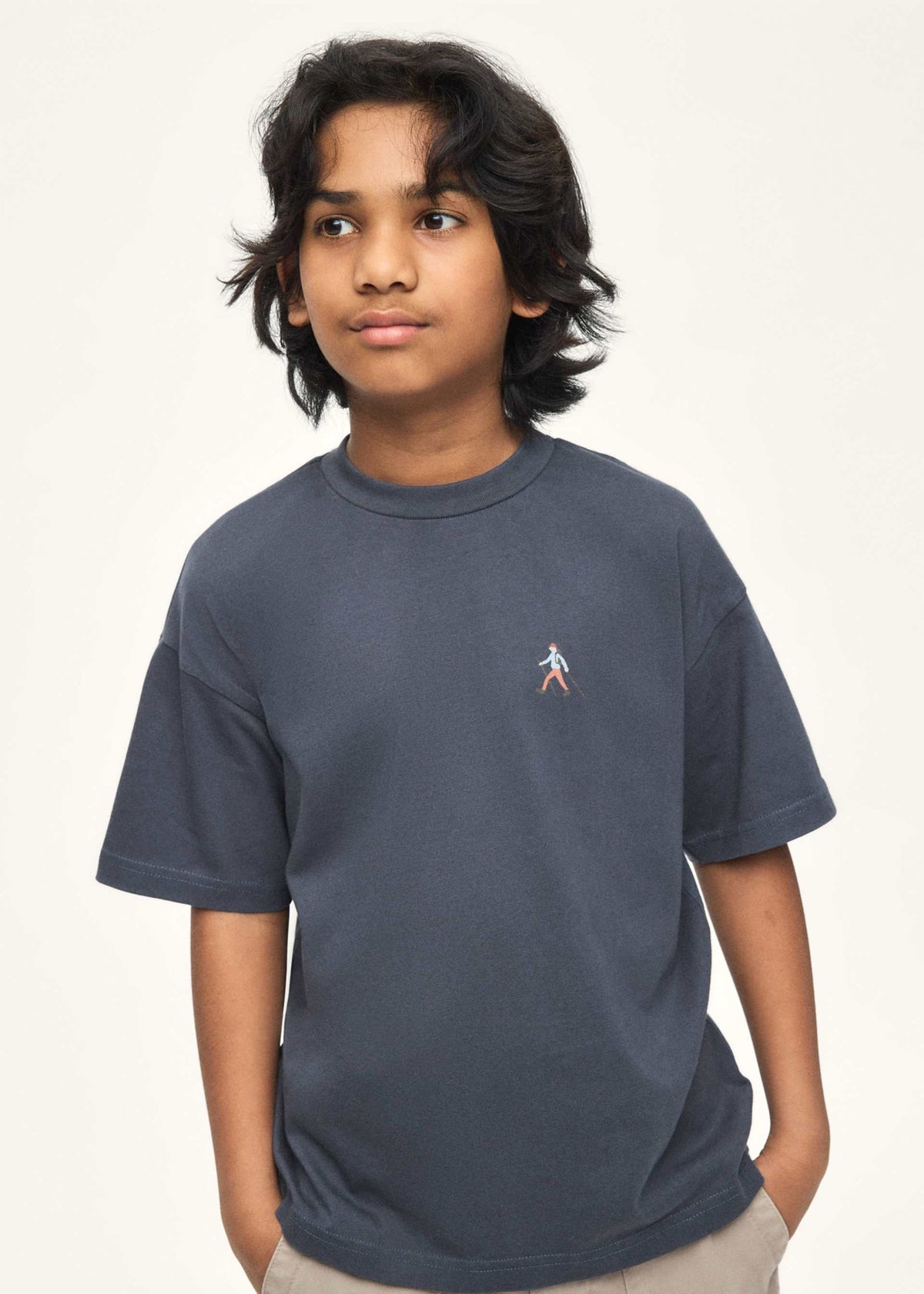 Boston Kids T-Shirt mit kurzem Arm und Siebdruck