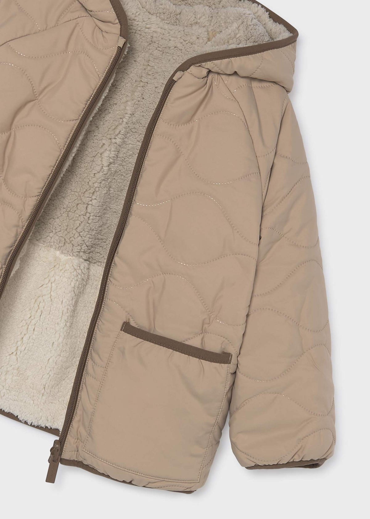 Boy reversible sheepskin jacket