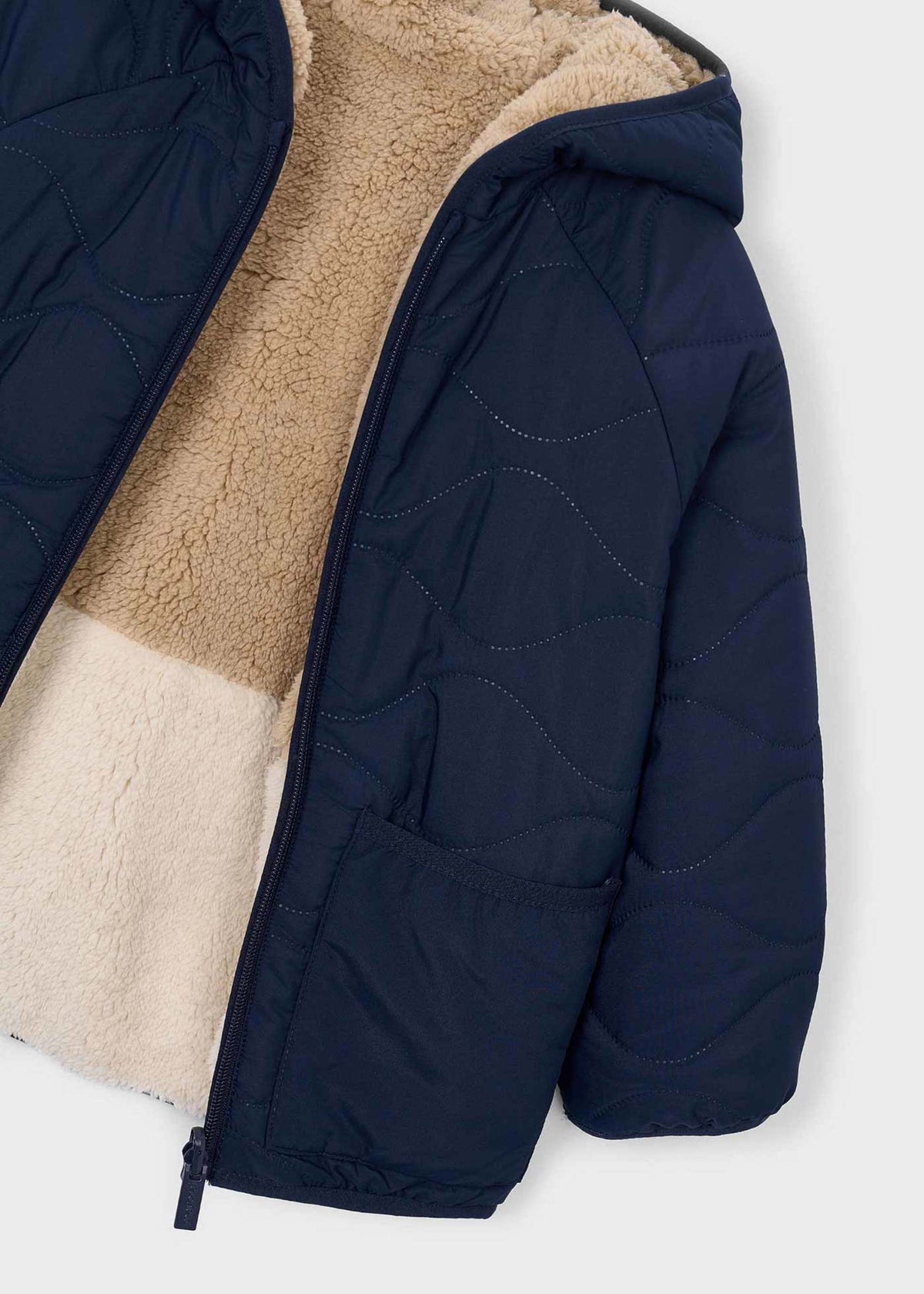 Boy reversible sheepskin jacket