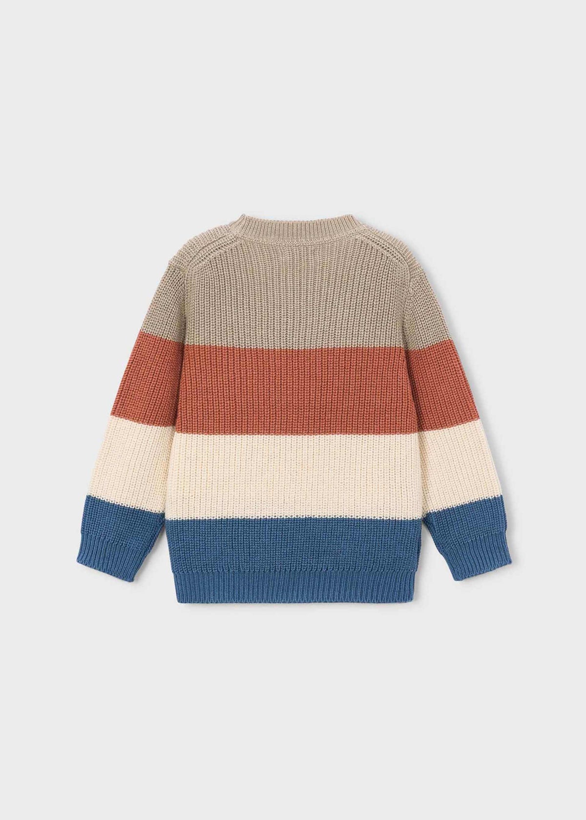 Jungen-Pullover mit Blockstreifen