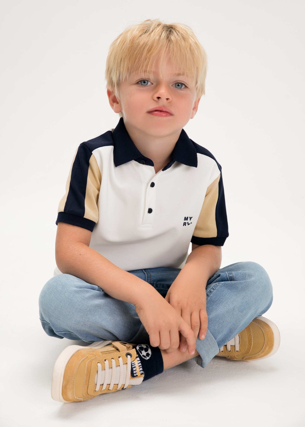 Kombinations-Poloshirt für Jungen