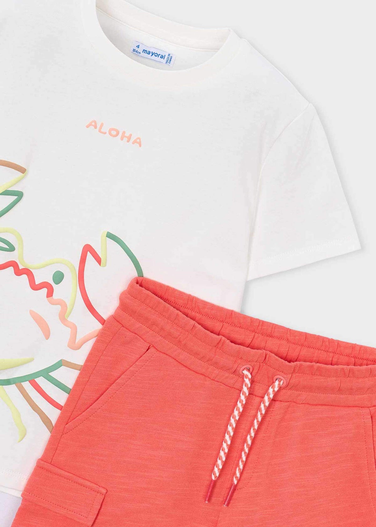 Jungen-Set aus T-Shirt mit Krabben-Print und Hose