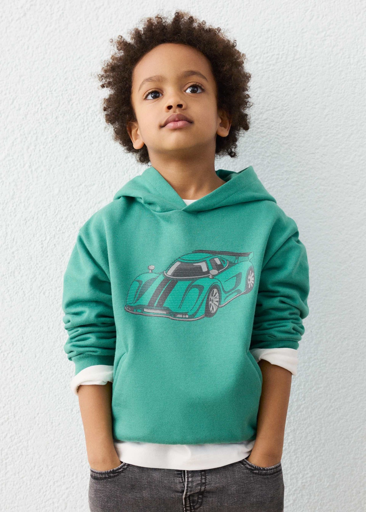 Boys' embossed sweatshirt