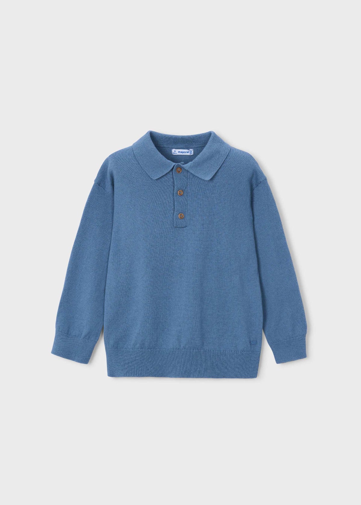 Boys' knitted polo shirt