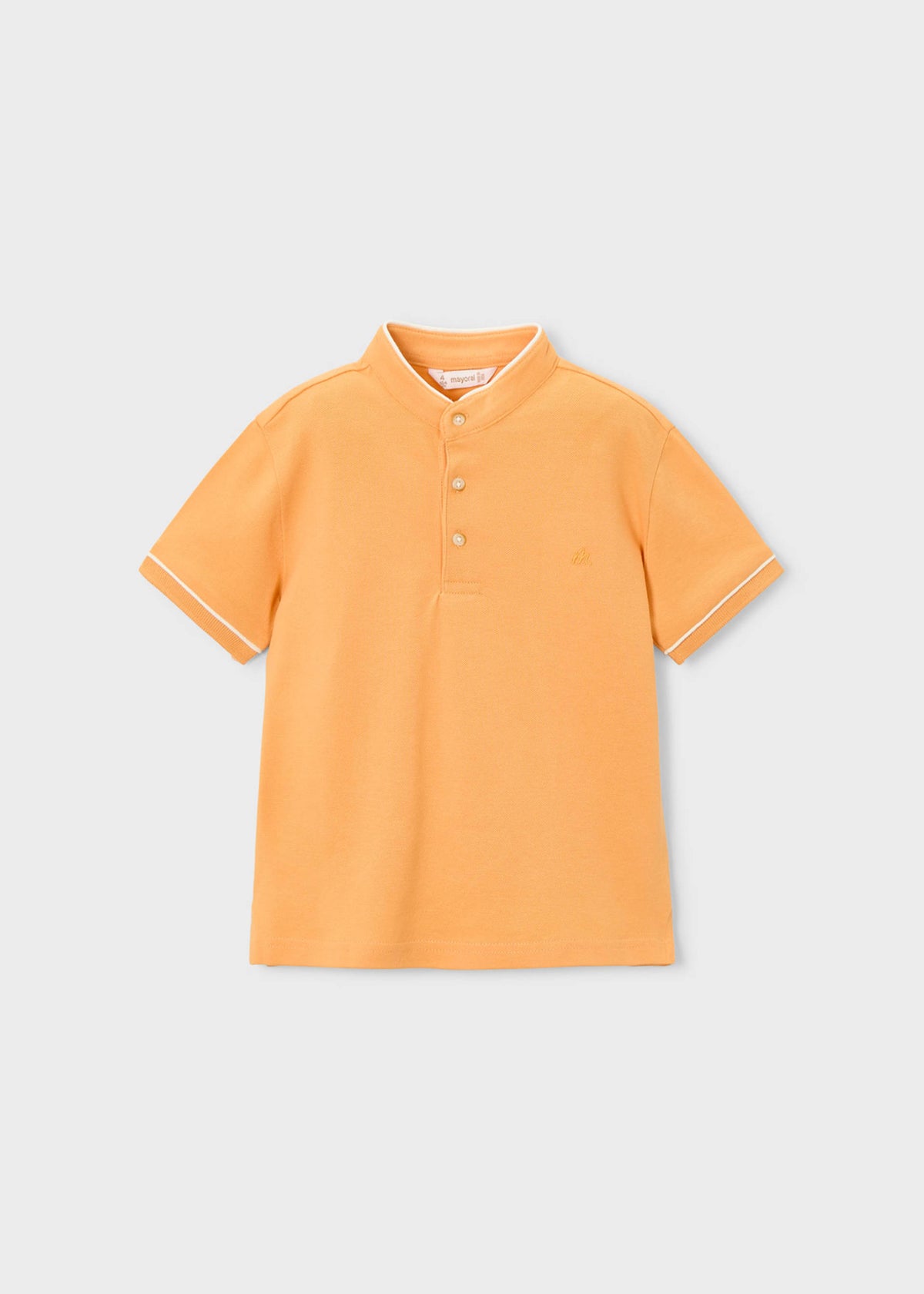 Boy's mandarin collar polo shirt