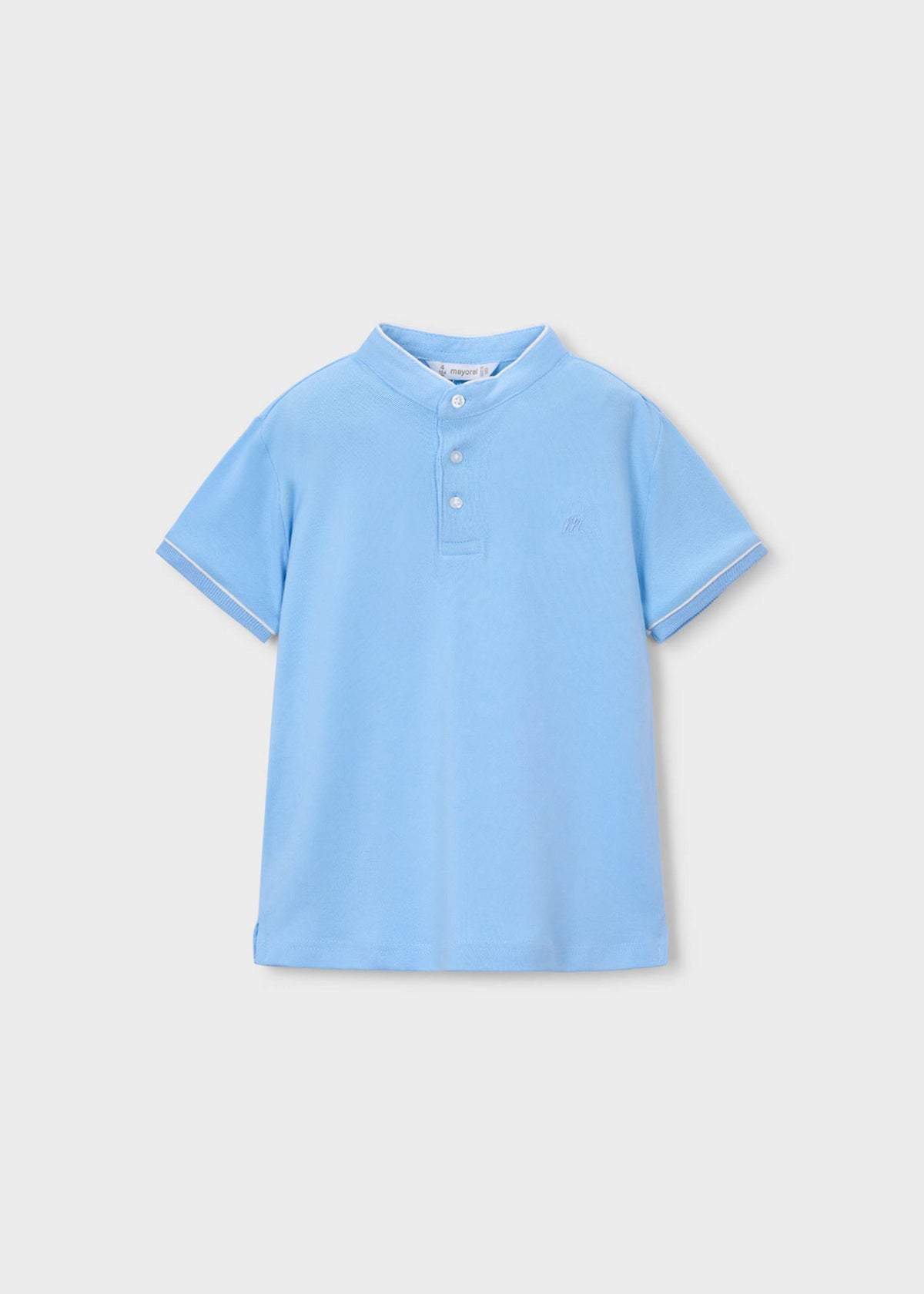 Boy's mandarin collar polo shirt