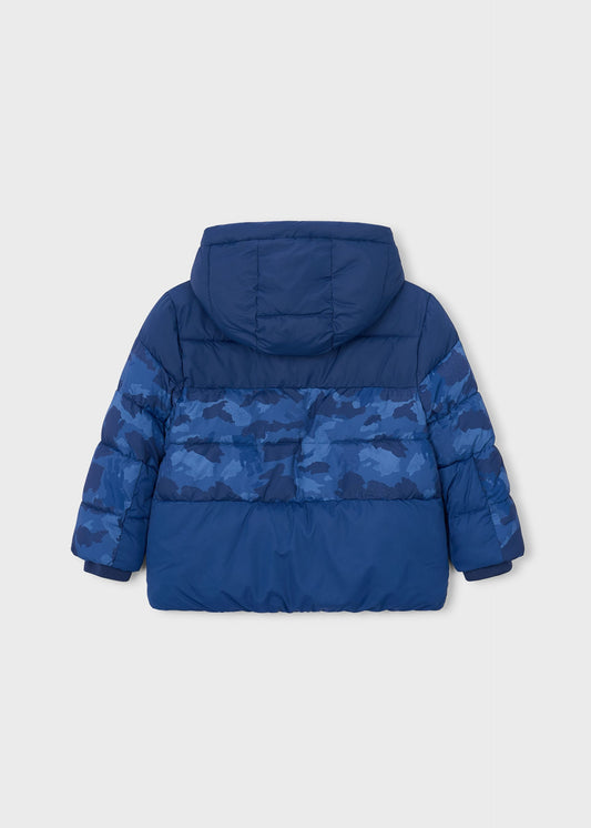 Boys' mixed-fabric jacket