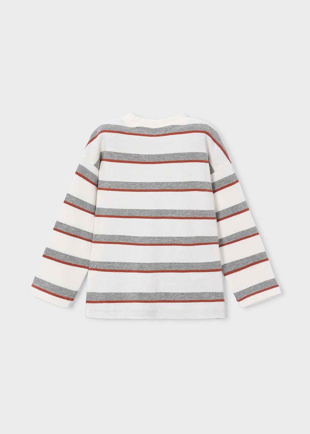 Boys' striped T-shirt with pocket