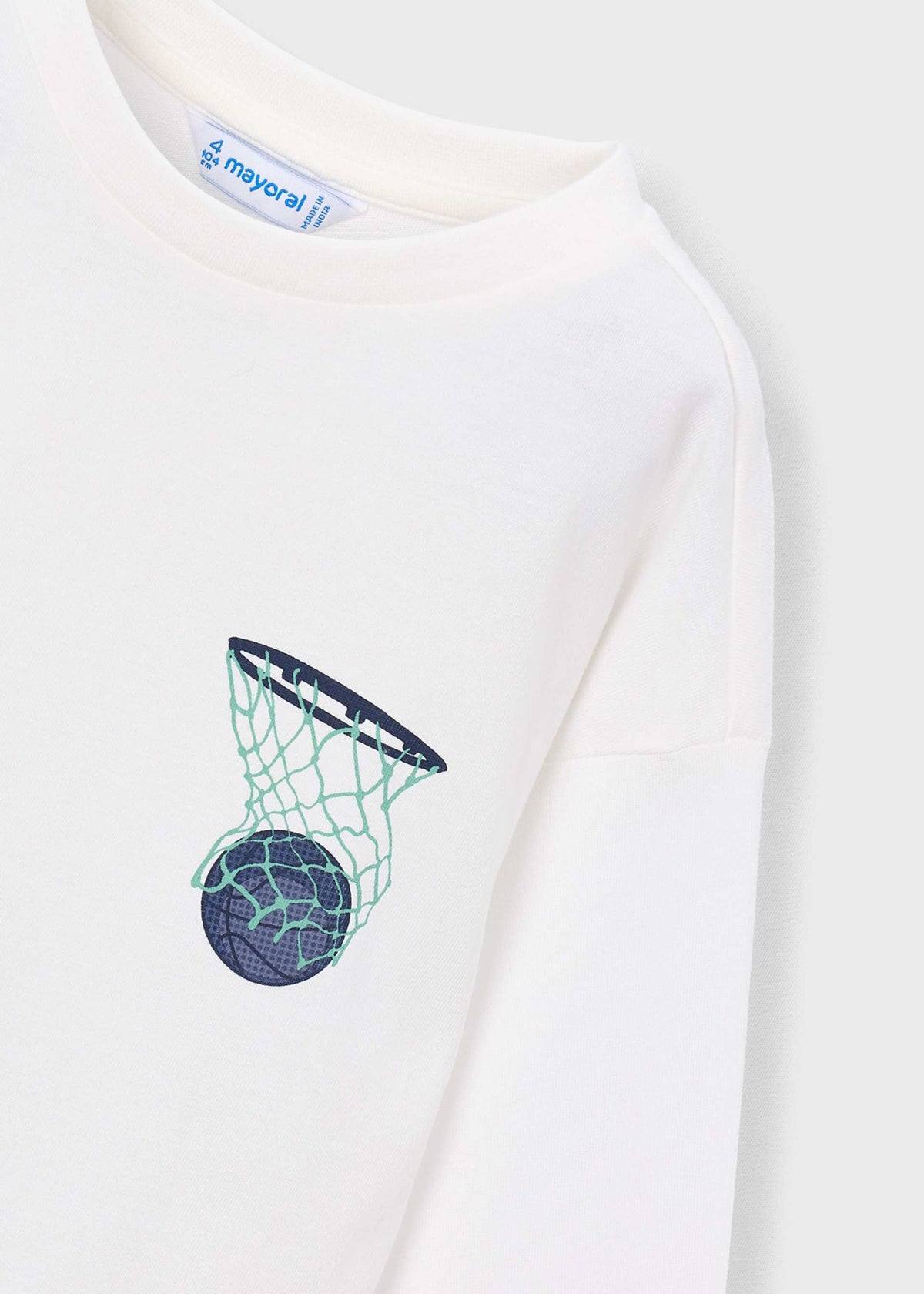 Jungen-T-Shirt mit Rückendruck