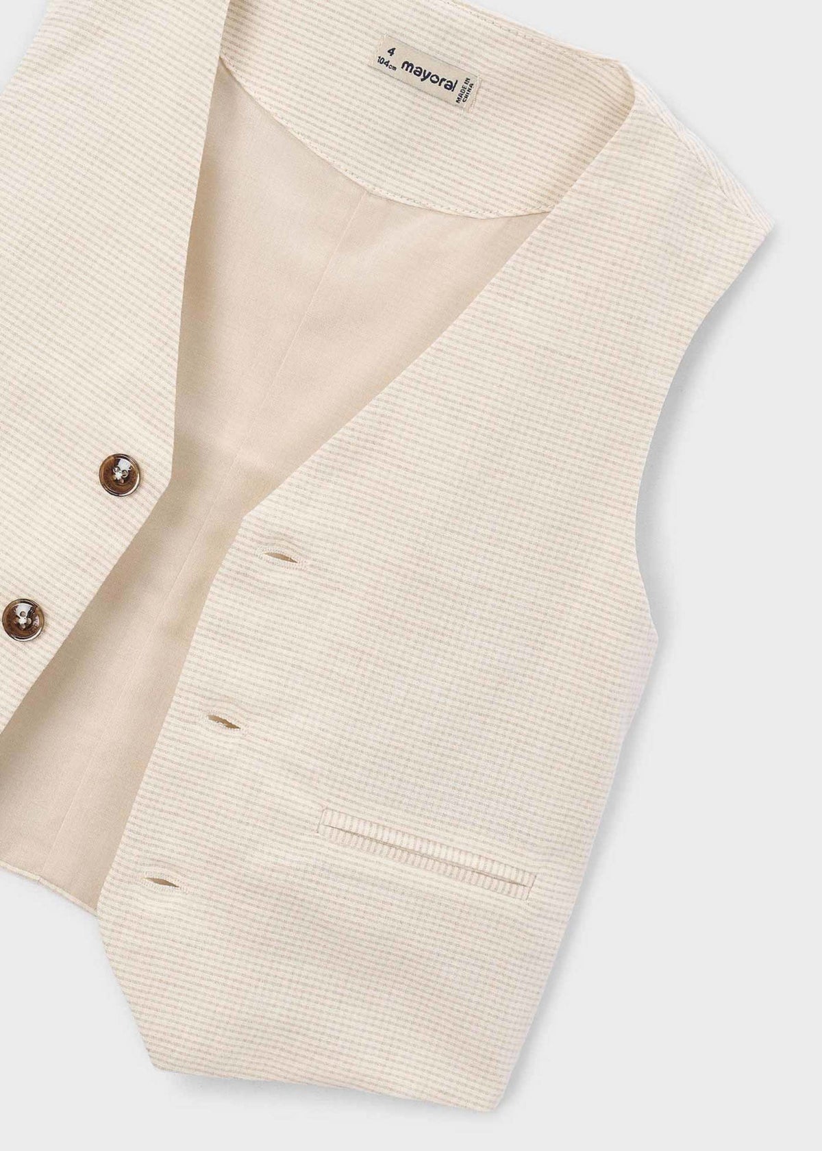 Children's linen waistcoat boy