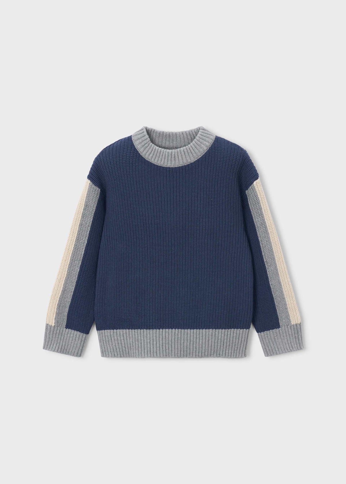 Contrast-coloured jumper for boys