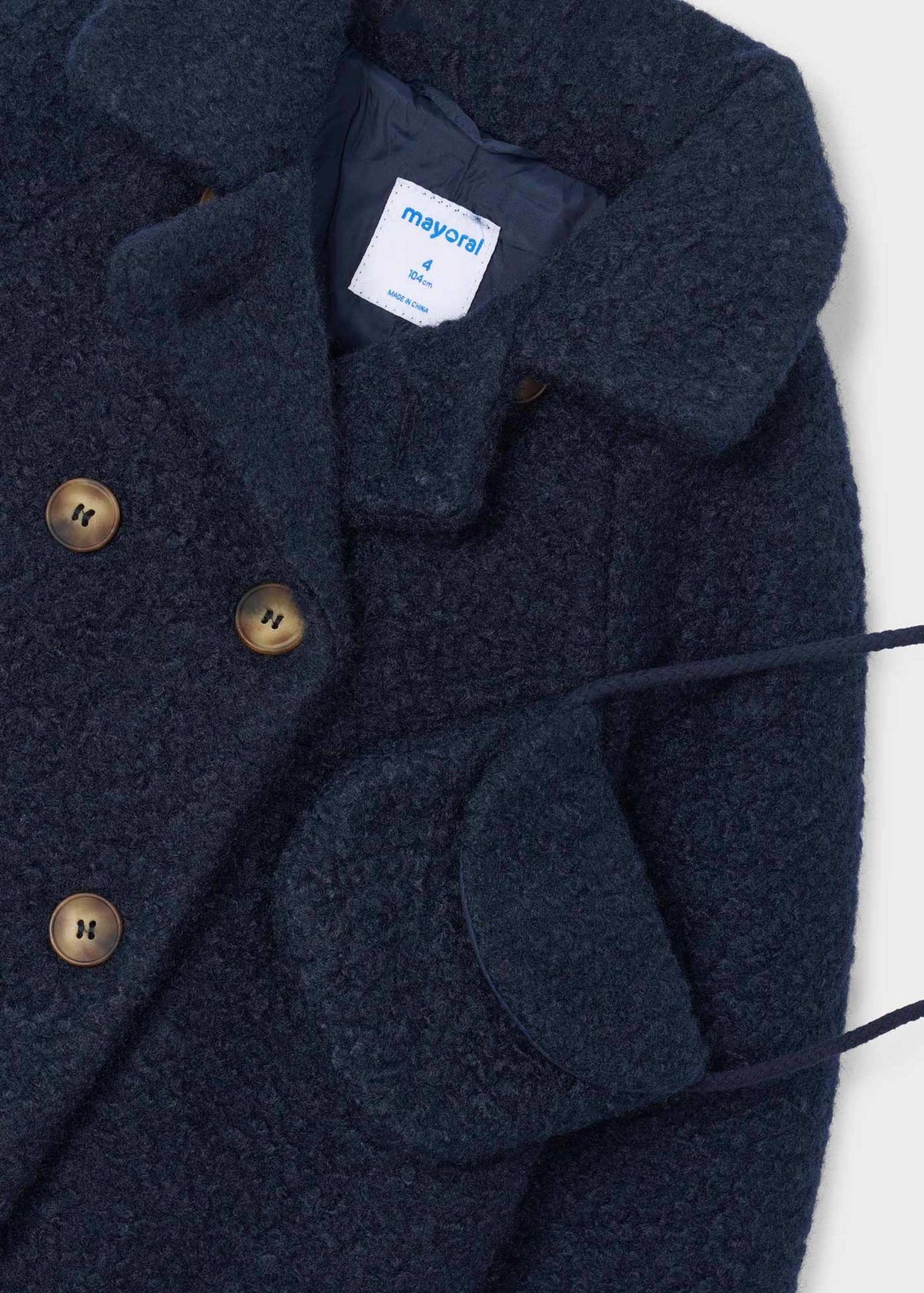 Corduroy coat with handbag for girls