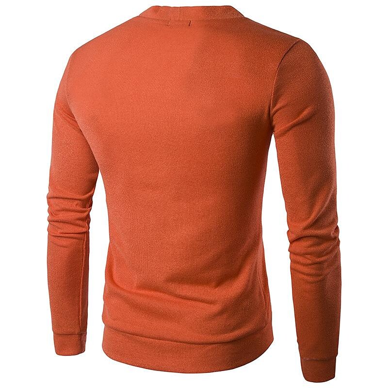 Herren Strickcardigan mit V-Ausschnitt und Unifarbe