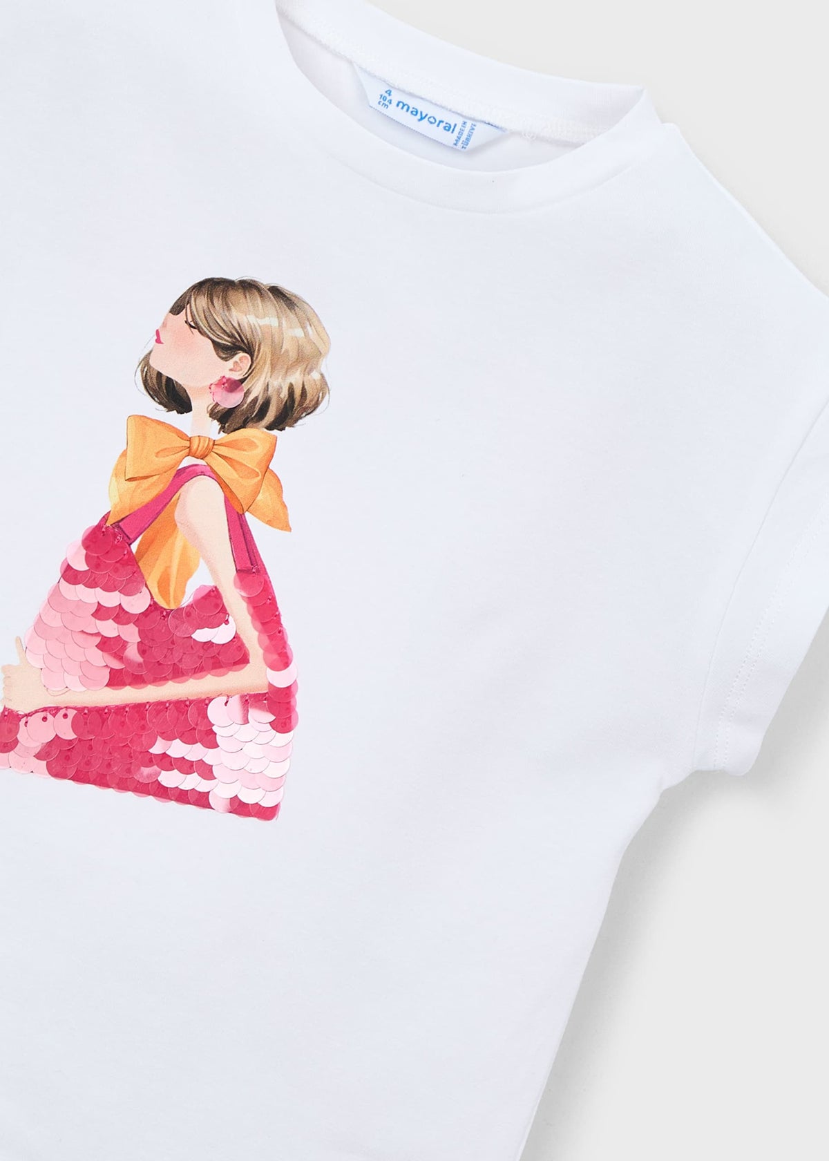 T-Shirt mit Puppen-Print für Mädchen