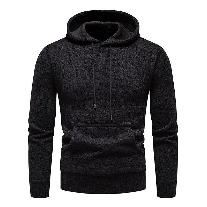 Herren Chenille Basic Casual Kapuzenpullover