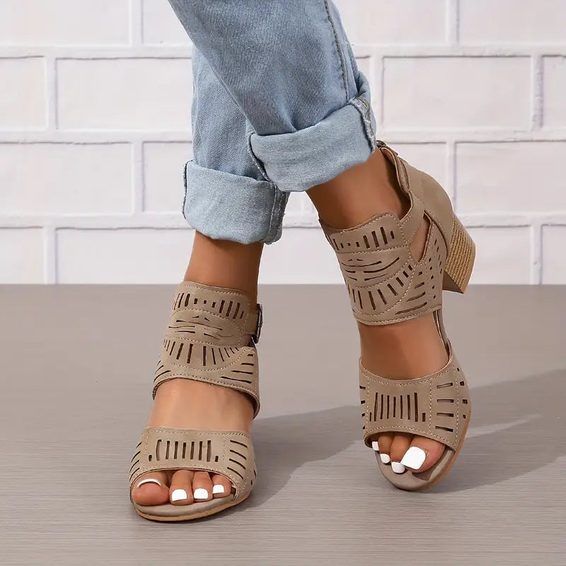 🔥Letzter Tag Aktion 50% RABATT - Neue orthopädische Leder-High-Heel-Schuhe für Damen 2024