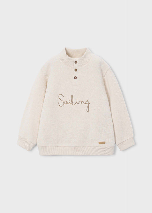 Embroidered boys' sweatshirt