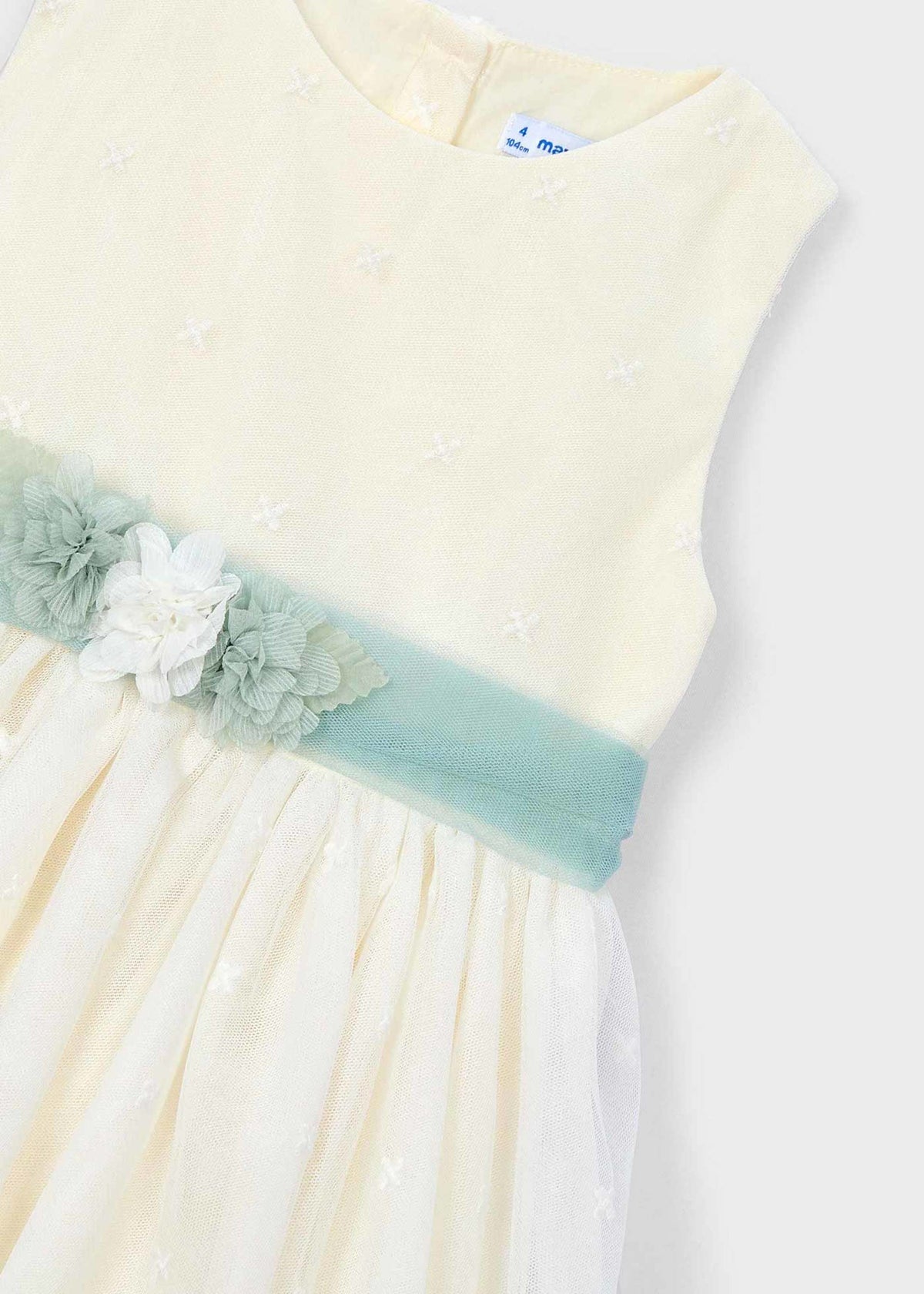 Embroidered formal tulle dress girl