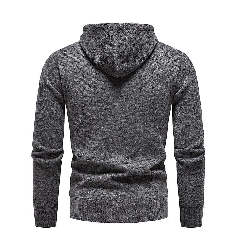 Herren Chenille Basic Casual Kapuzenpullover