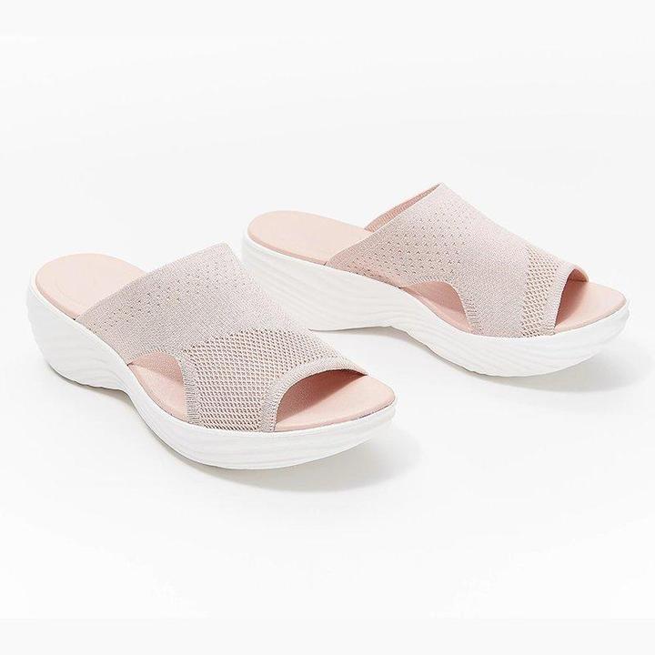 Verbesserte orthopädische Slide-Sandalen, gestrickte korrigierende Sportsandalen