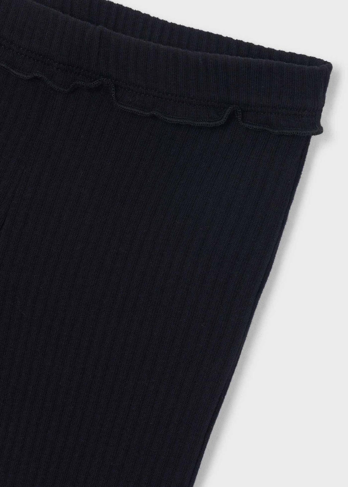 Flared ribbed leggings for girls