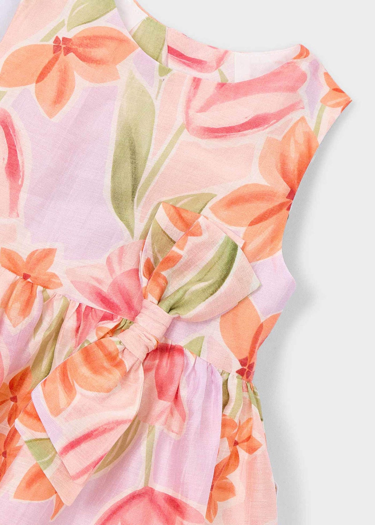 Floral bow dress for girls