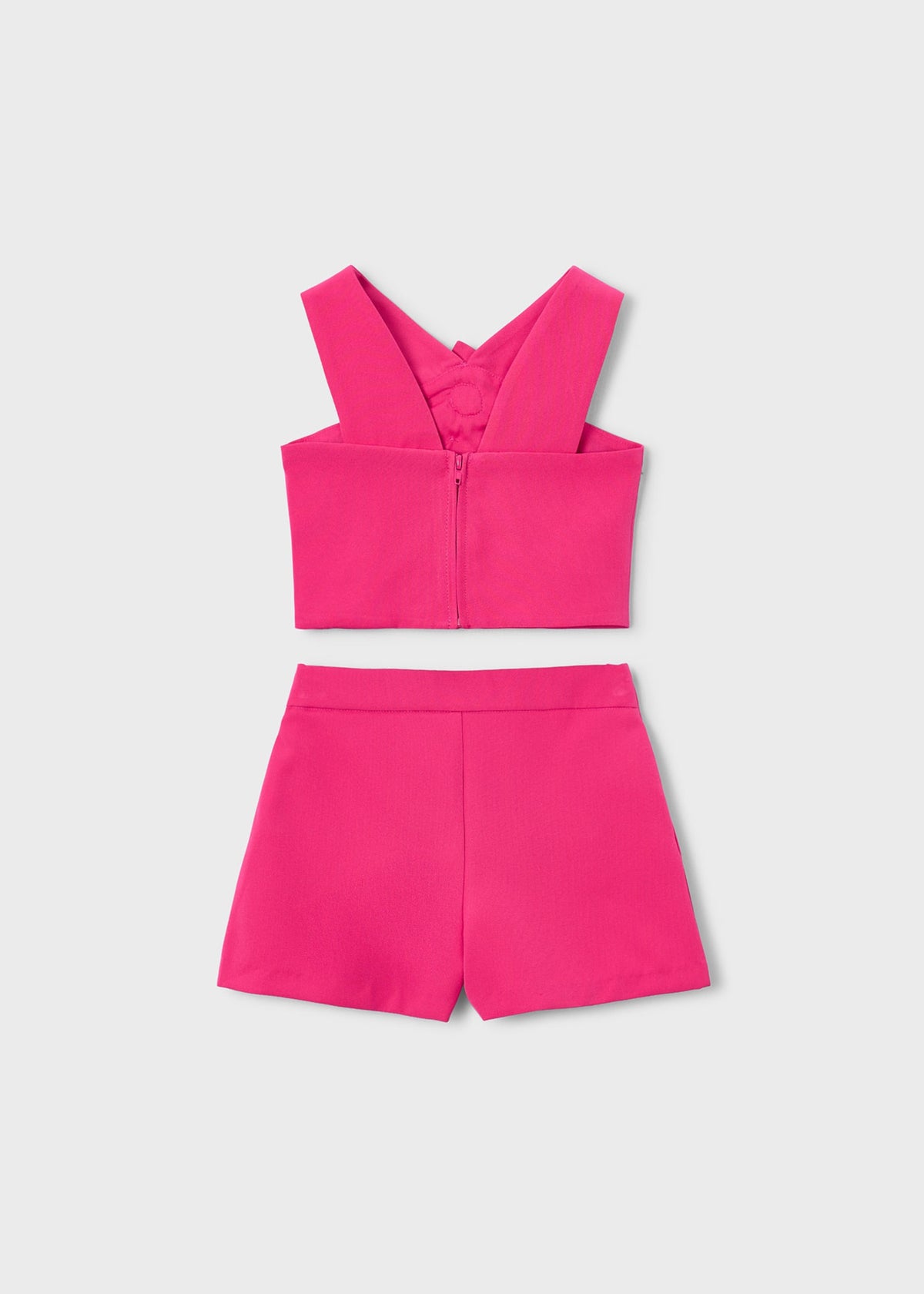Blumen-Set mit Bermuda-Shorts-Mädchen