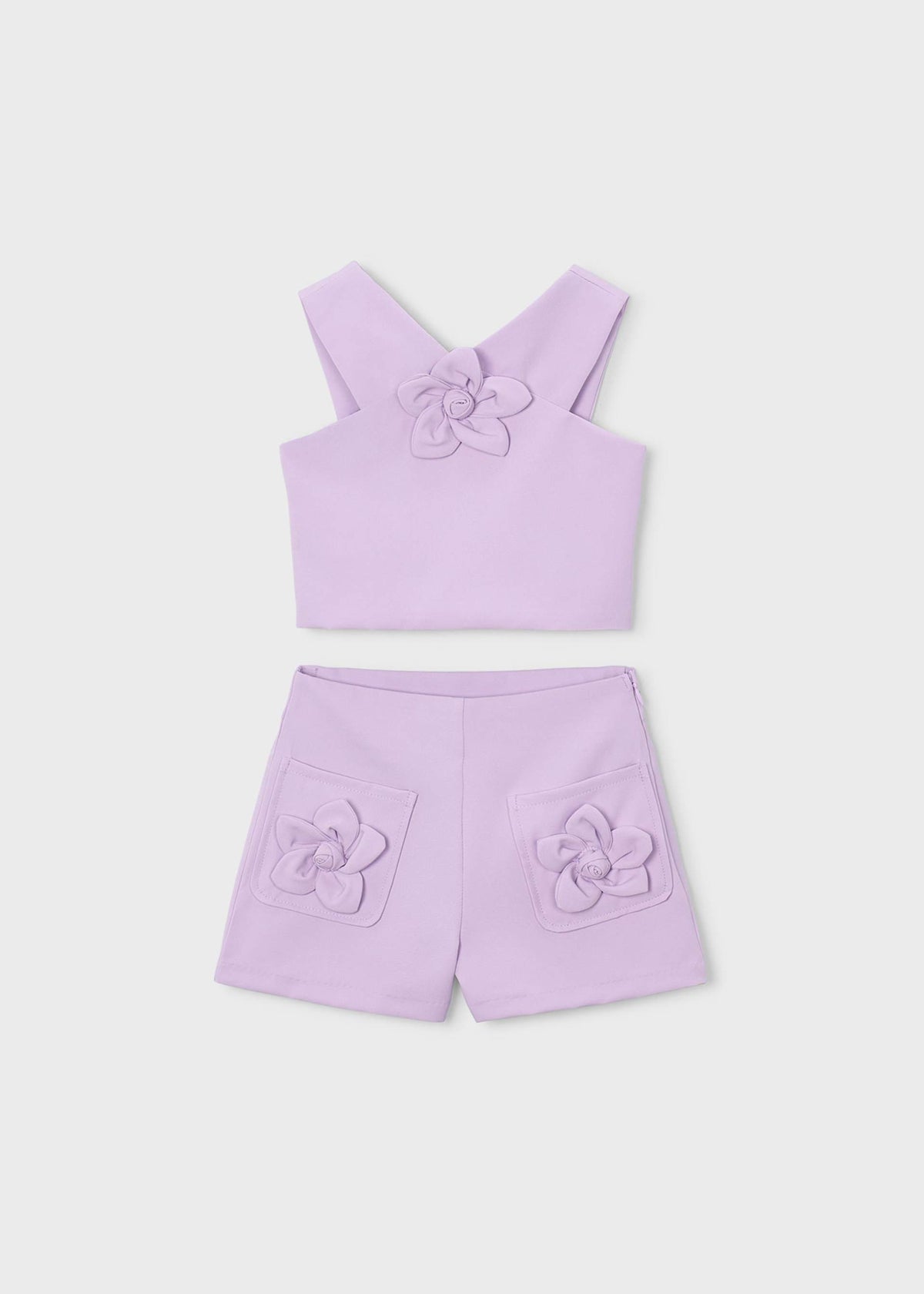Flower set with Bermuda Shorts girl