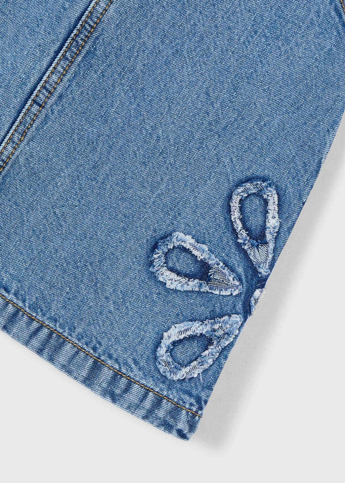 Fließende Jeanslatzhose für Mädchen