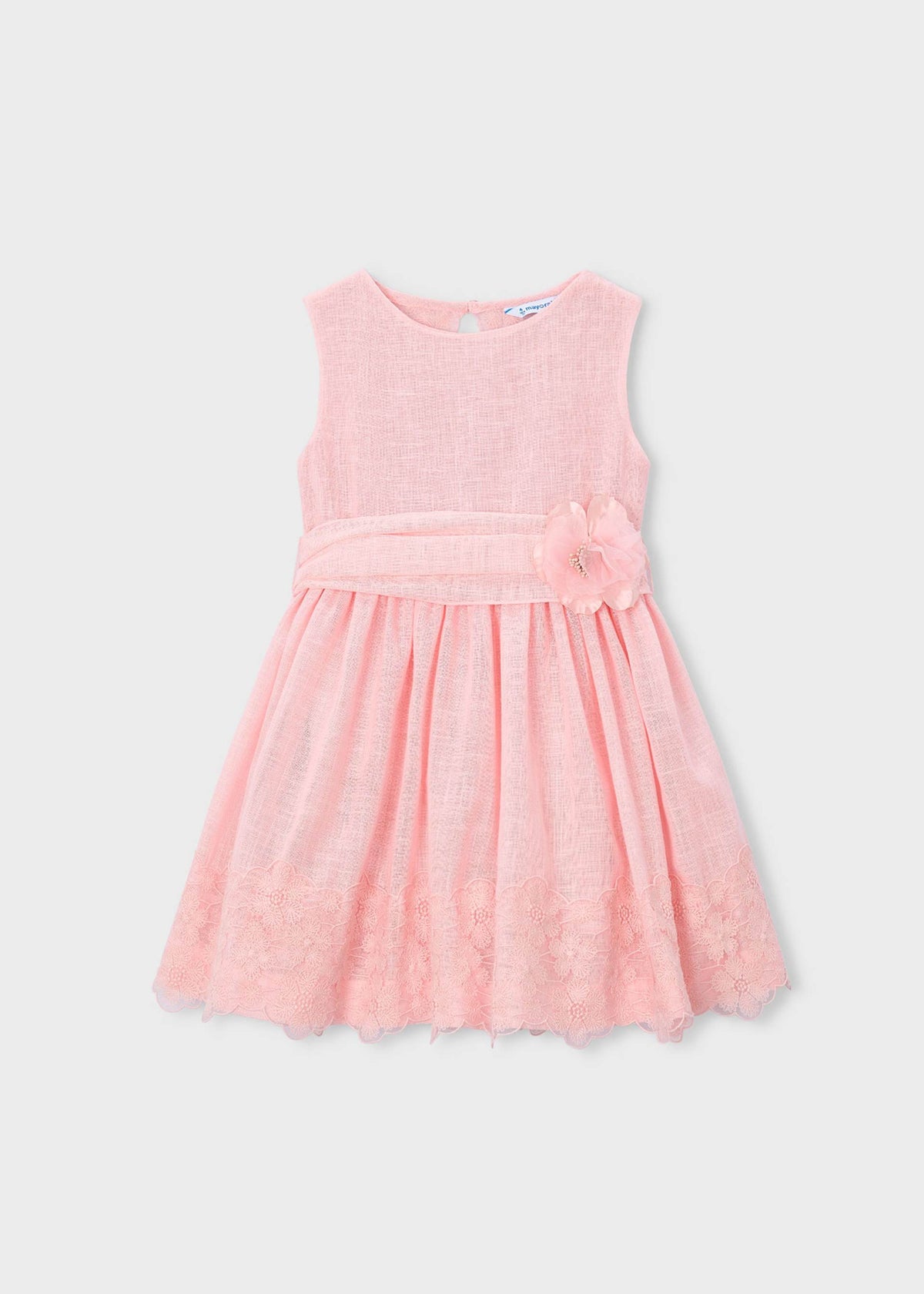 Formal dress with lace details for girls