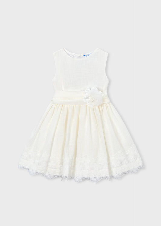 Festliches Kleid mit Spitzendetails für Mädchen