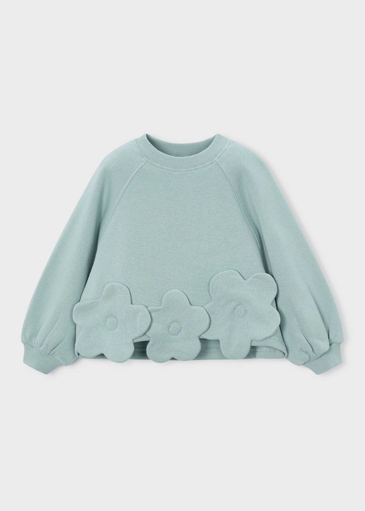 Mädchen-Pullover mit Blumenapplikation