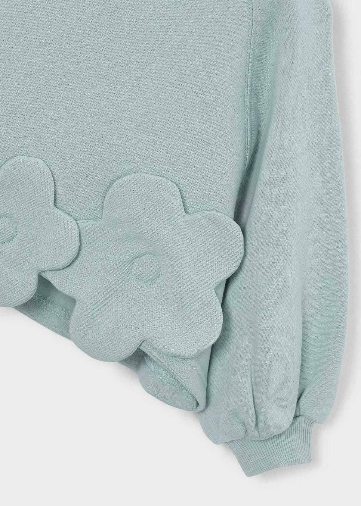 Mädchen-Pullover mit Blumenapplikation