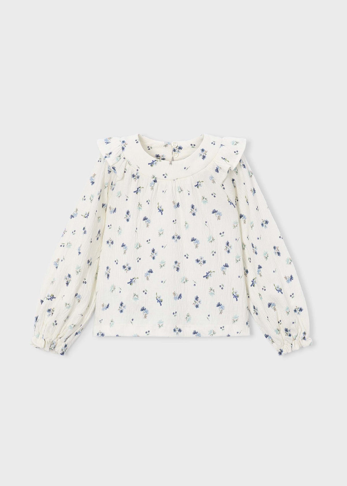 Girl bambula print blouse