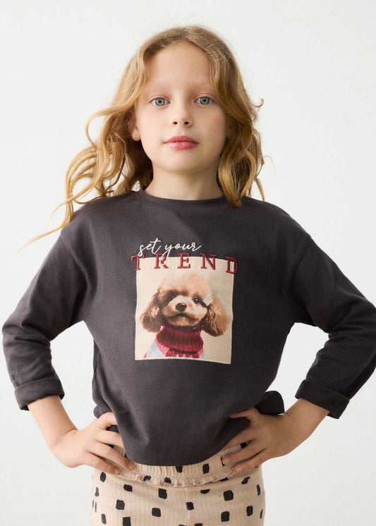 Besticktes T-Shirt für Mädchen