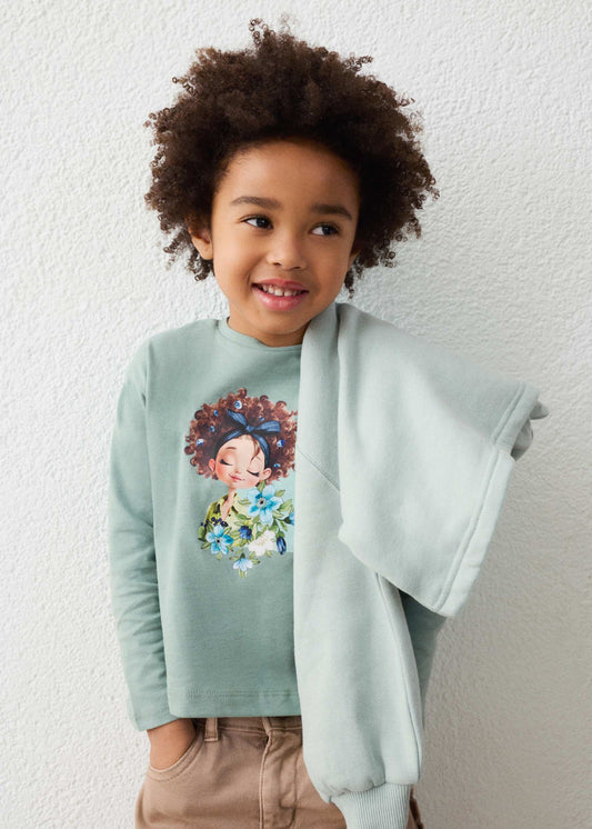Mädchen-Langarmshirt