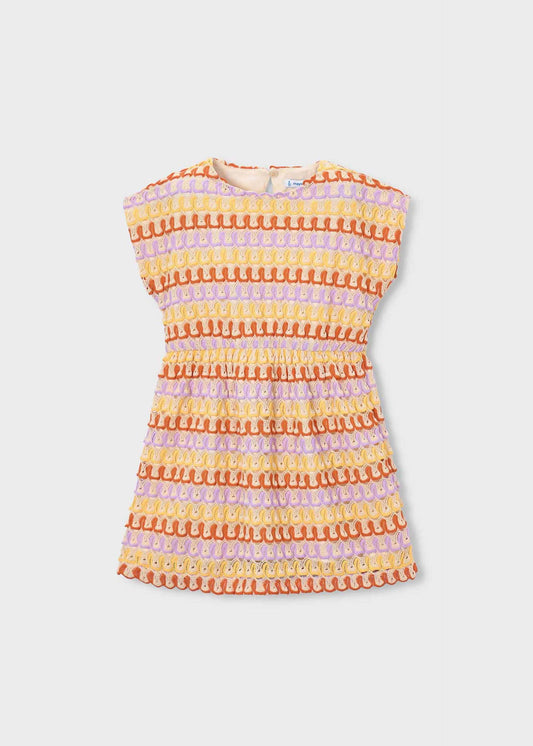 Buntes Häkelkleid für Mädchen