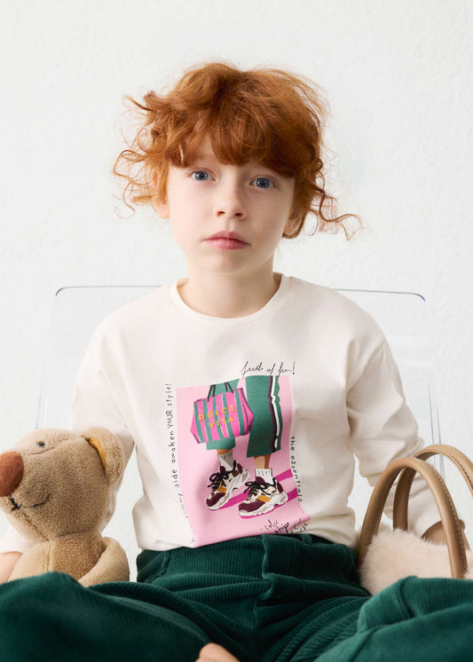 Girl screen print t-shirt