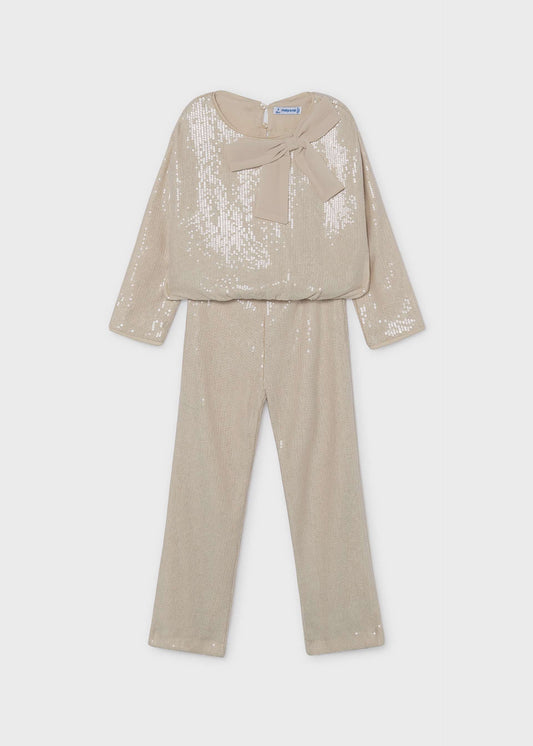 Mädchen-Set aus Paillettenhose und Bluse