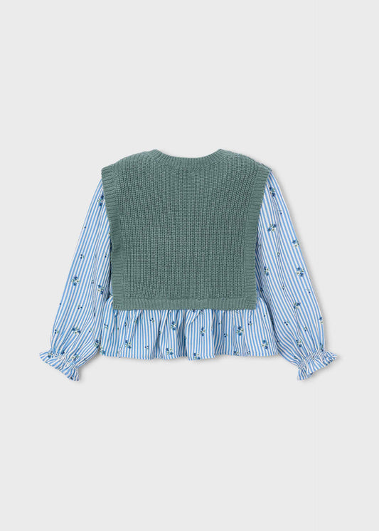 Mädchenoberteil mit Top