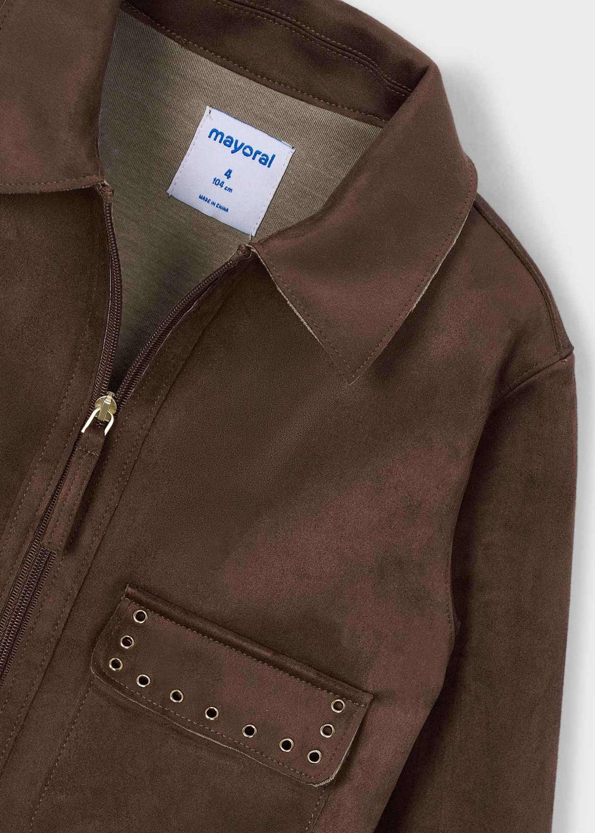 Girl suede effect jacket