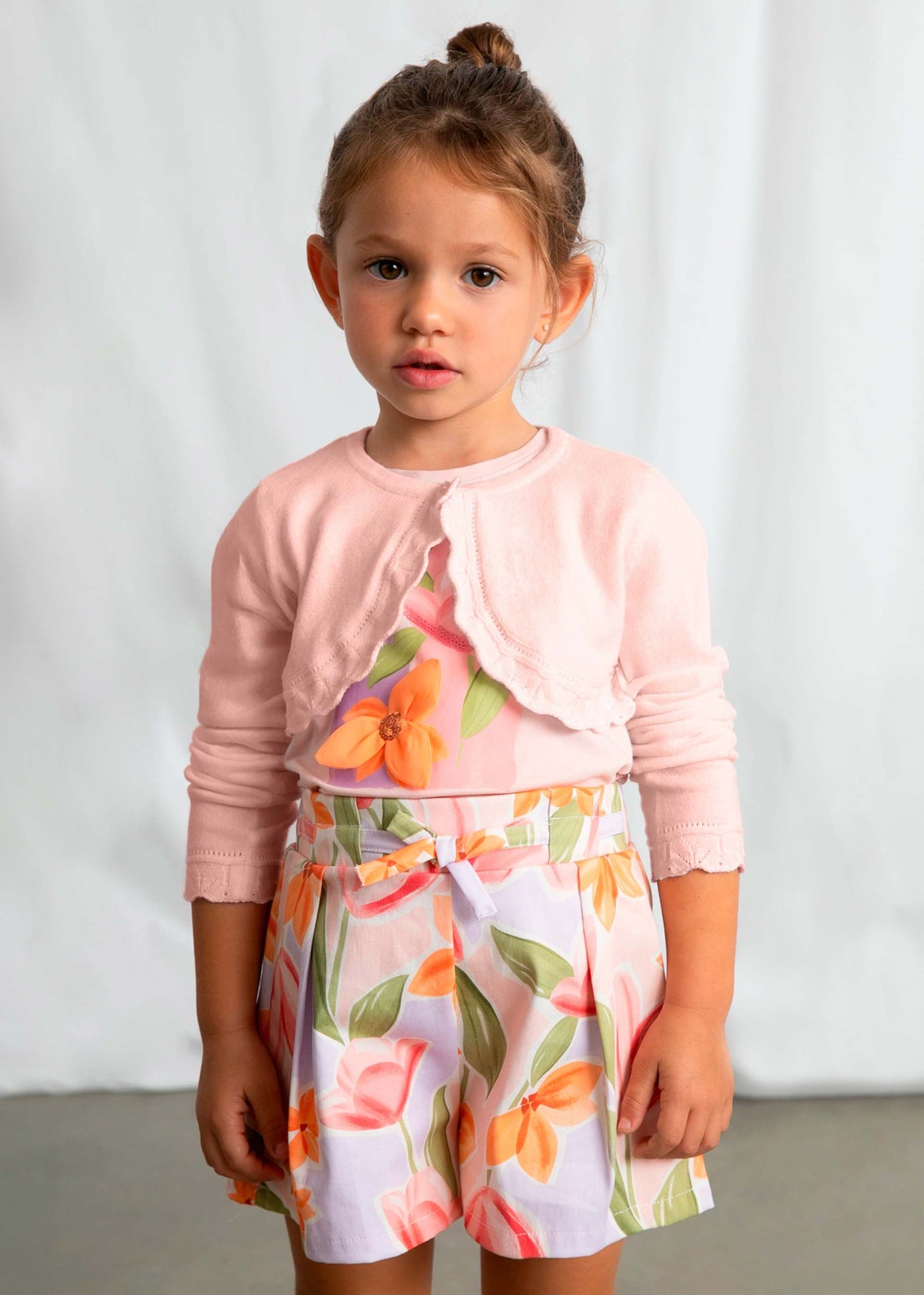 Girls basic bolero knitted cardigan