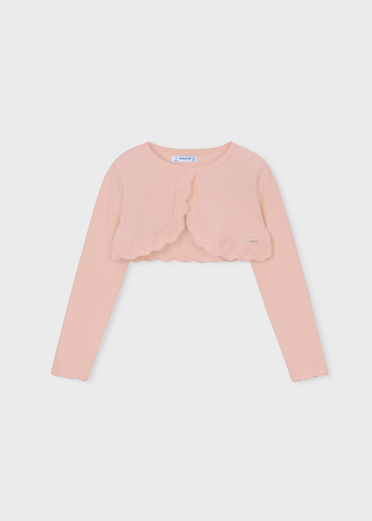 Girls basic bolero knitted cardigan