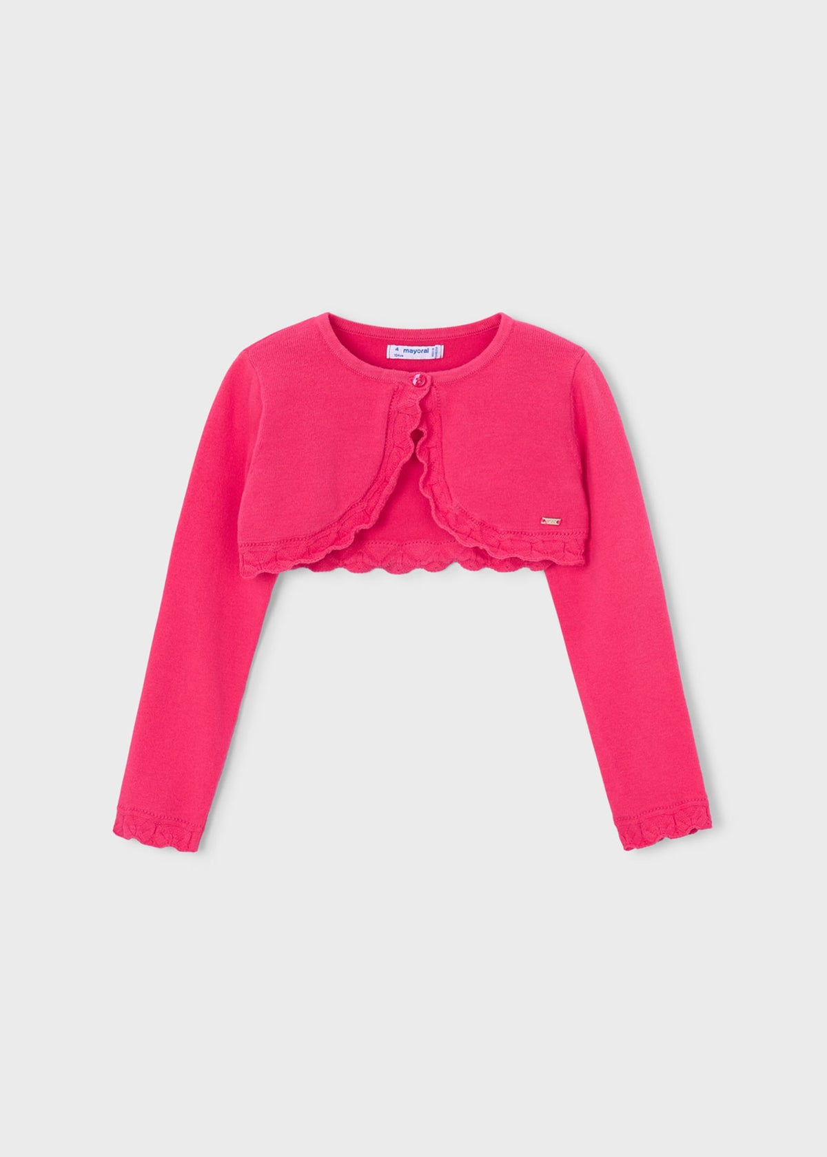 Girls basic bolero knitted cardigan