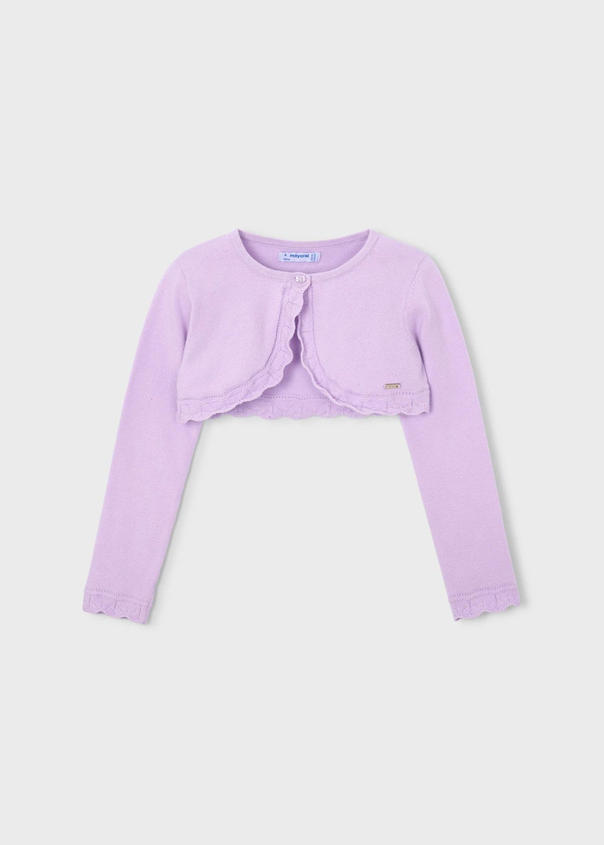 Girls basic bolero knitted cardigan
