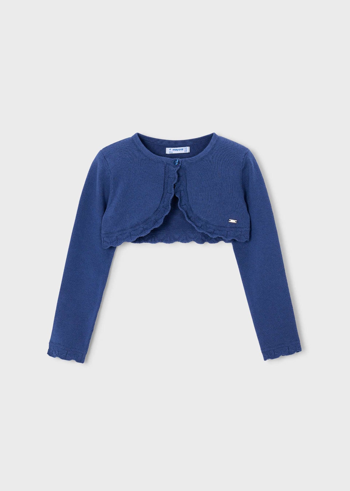 Mädchen-Basic-Bolero-Strickjacke