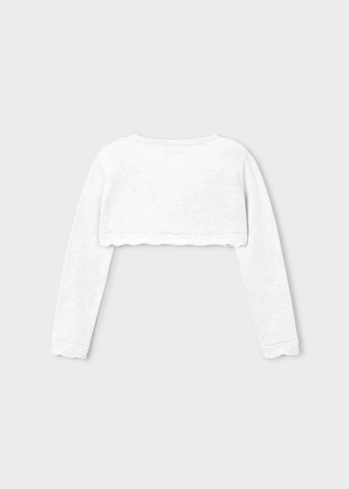 Gestricktes Basic-Bolero-Jäckchen für Mädchen