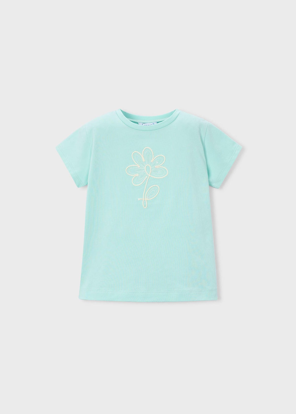 Girls basic flower t-shirt