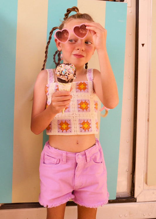 Mädchen-Basics-Shorts